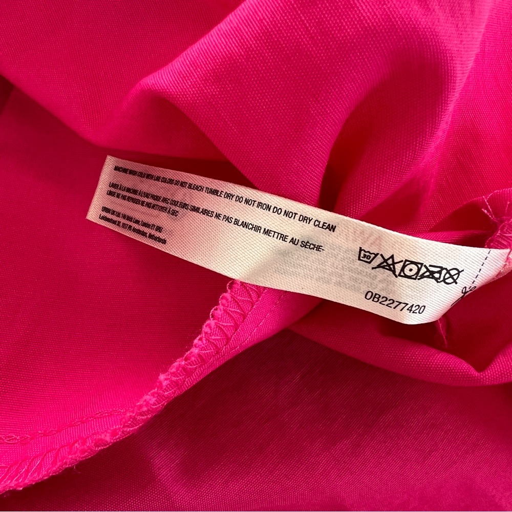 NWT ANTHROPOLOGIE/Daily Practice Vibrant Pink Sleeveless Babydoll Dress SZ XS - Picture 6 of 8